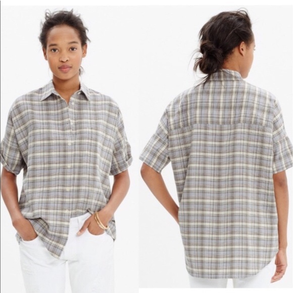 Madewell Courier shirt plaid